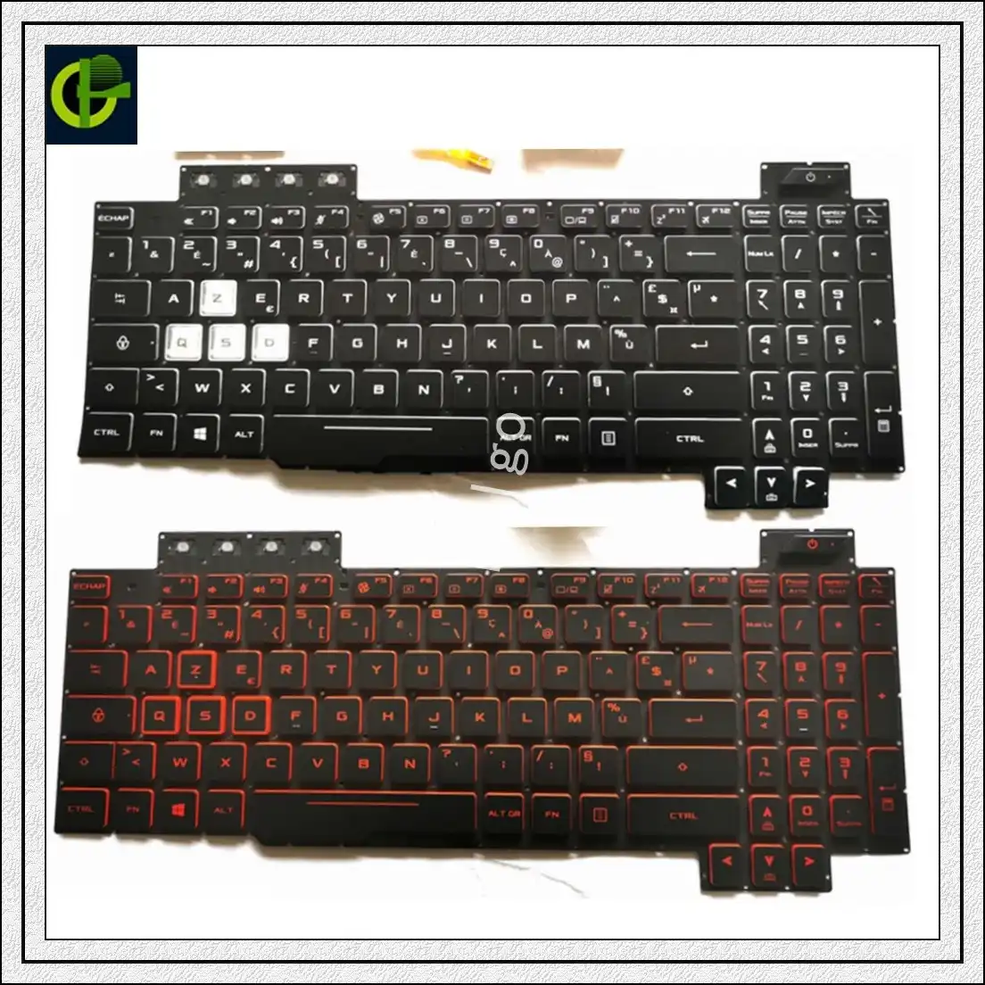 Клавиатура Azerty с французской подсветкой для ноутбука ASUS ROG FX504 FX504G FX504GE FX504GD fx504gm