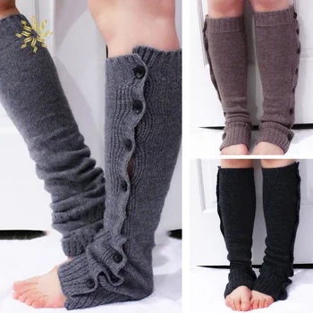 

Fashion Men Women Socks Warm Solid Knee High Open Toe Unisex Compression Leg Socks CY
