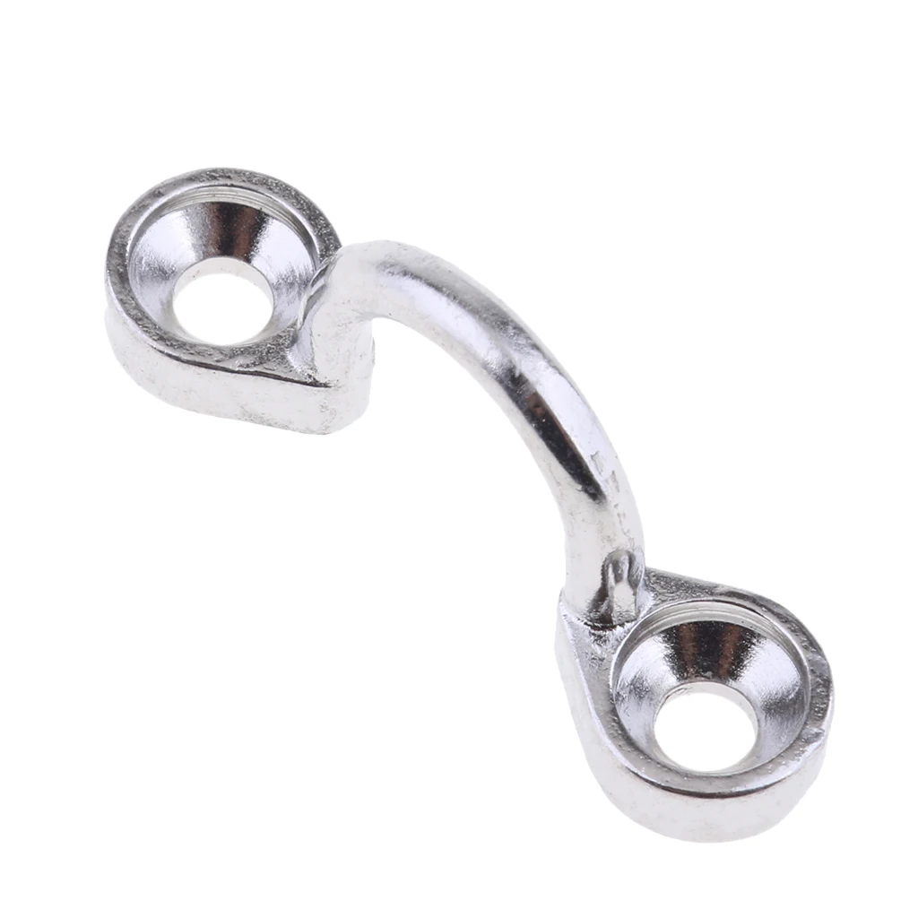 Silver Stainless Steel Deck Loops Tie Down Pad Eye Strap for Boat Rigging
