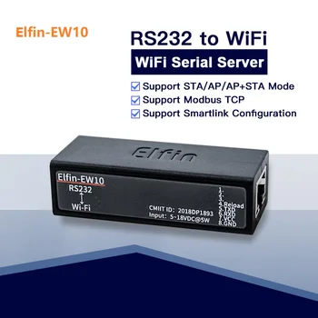 

HF Elfin-EW10 Serial Port RJ45 RS232 to WIFI Serial Server Wireless Networking Devices Modbus TPC IP Function High Flying Serial
