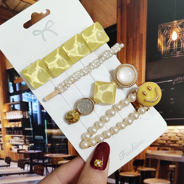 Starfish Hair Clip For Women 2022 Korean Acrylic Hairpins Geometric Crystal Hair Barrettes Girl Hair Accessories Hairgrip