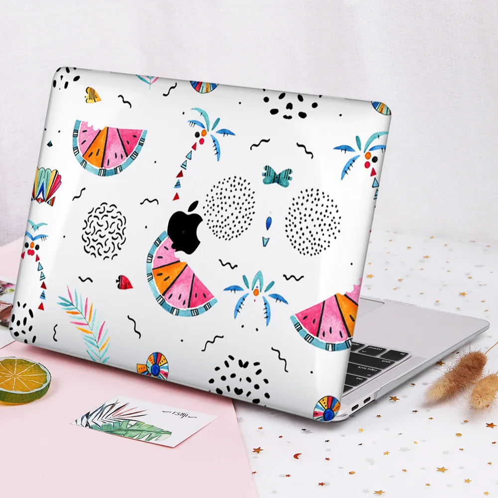 Чехол для MacBook Air 13 дюймов пластиковый твердый чехол с летним рисунком A1932 A2337 A2179
