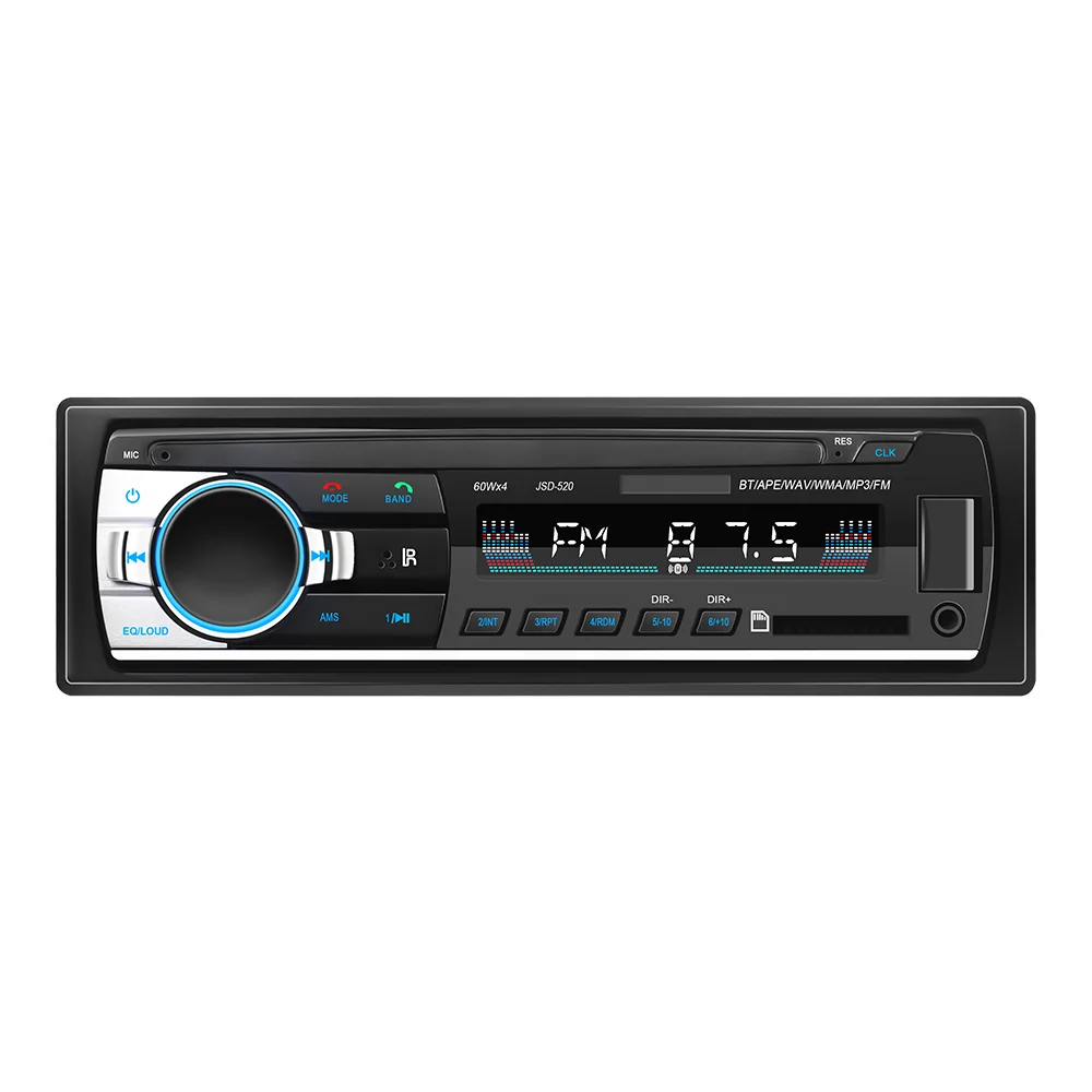Автомагнитола PITMEN стерео-система с Bluetooth разъемом FM Aux SD-картой USB Типоразмер 1 din |