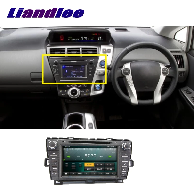 Для Toyota Prius правый руль LiisLee автомобильный мультимедиа, ТВ DVD gps аудио стерео Hi-Fi радио стиль навигация NAV NAVI