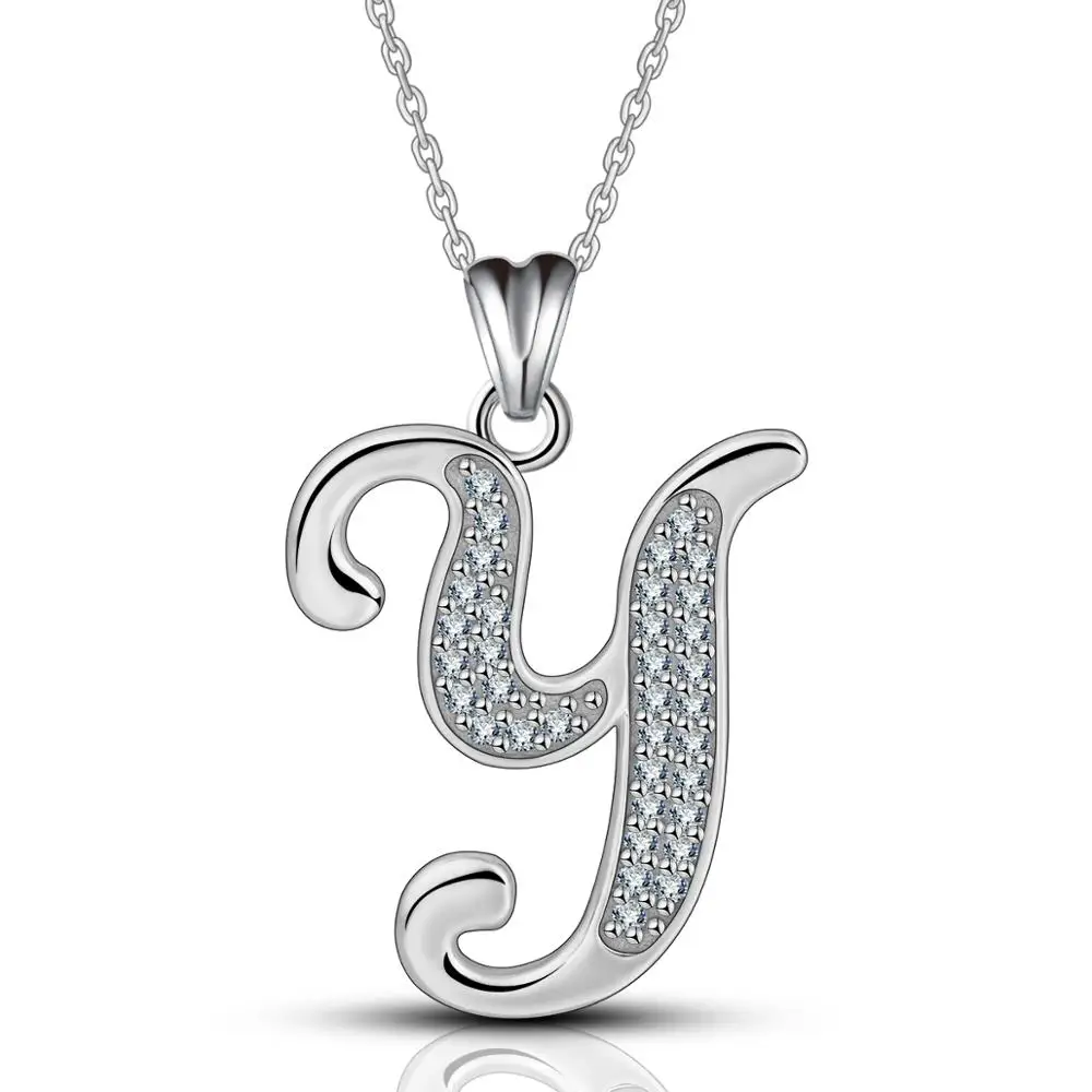 Silver Mountain Collana Donna Argento Sterling Lettera Iniziale 26