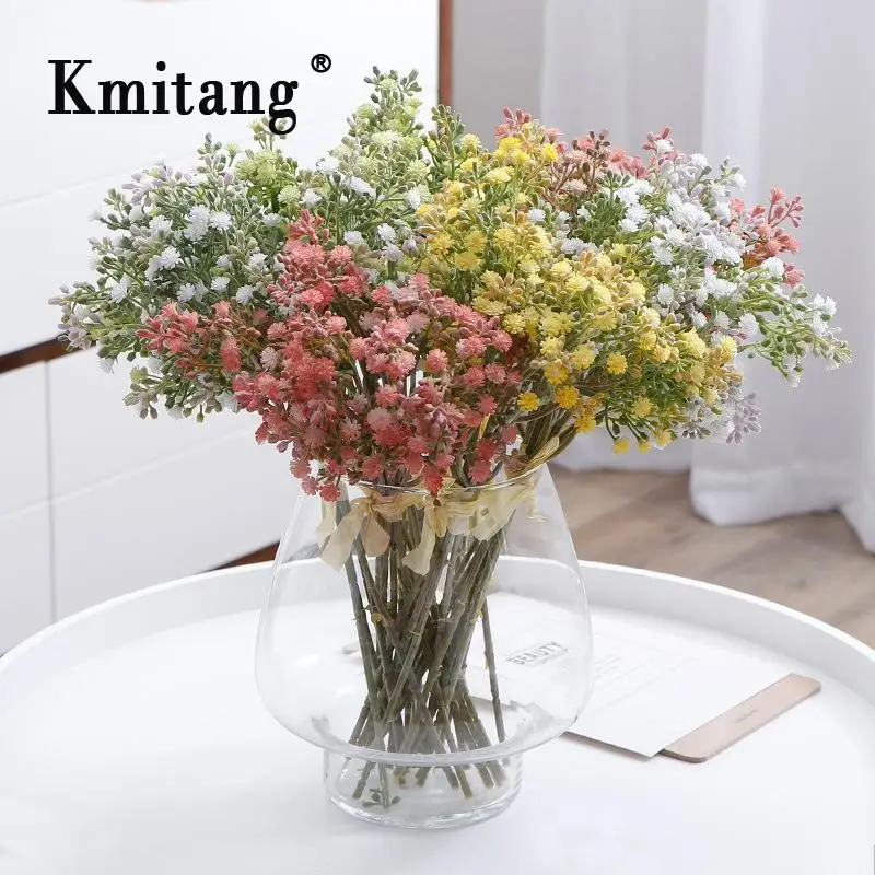 5 шт./лот 35 см поддельные свадебные цветочные пластиковые искусственные цветы