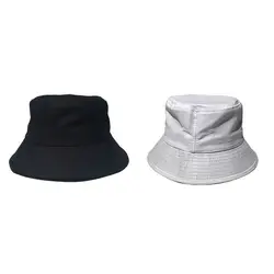 Японский стиль Харадзюку Ulzzang база-сплошной цвет Мужская шляпа-Панама и женщины популярный бренд корейский стиль черный и белый с Patter