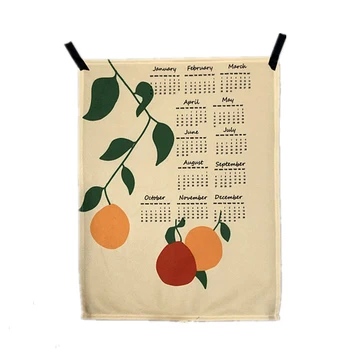 

2020 Fabric Calendar Nordic Minimalist Wall Decoration Schedule Background Cloth Decoration, 39x48cm and Use For Time Planning