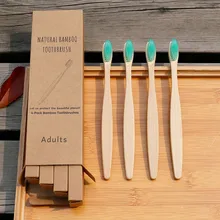 Уход за зубами Экологичная Радужная бамбуковая мягкая фибра разноцветная натуральная бамбуковая древесная зубная щетка для путешествий Oct
