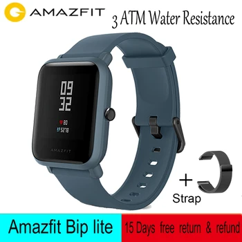 

Global Version Amazfit Bip Lite 3ATM Water-resistance Smart Watch 45-Day Battery Life Sport watch For Xiaomi Android IOS