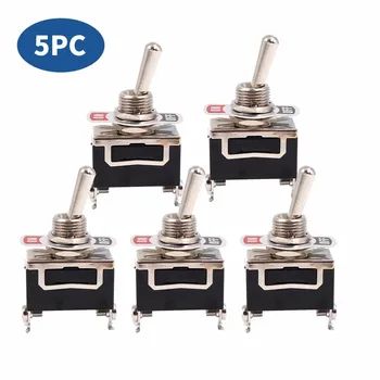 

Toggle Switch Rocker Switch SPST 2-pin ON / OFF 12V 24V 220V 230V 5 Pieces Home Improvement accessories convenient switch