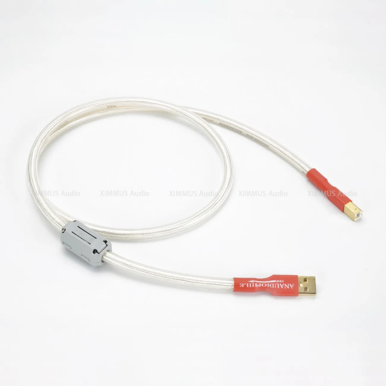 HiFi Silver Plated USB C To B Cable - Type C To B Audio Data OTG Cable