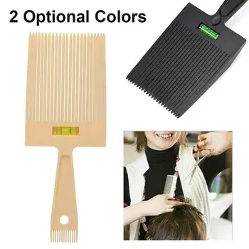 

Men's Horizontal Push Hair Comb Retro Oil Head Comb Flat Head Comb Hairdressing Comb Haircut Tool With Water Leveling System