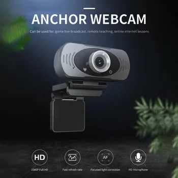 

2MP 1080P HD USB Webcam with Microphone Widescreen Video Webcam for Video Conference Live Streaming PC Laptop Desktop Accessory