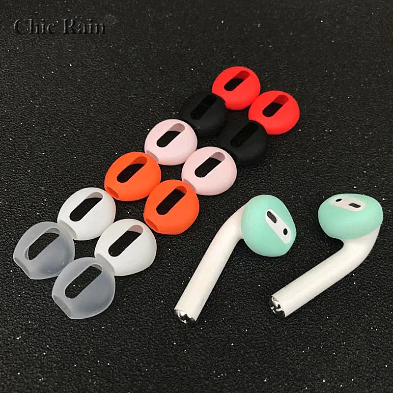 Ear pads for Airpods Wireless Bluetooth for iphone 7 7plus earphones silicone ear caps earphone case earpads eartips 2pcs/pair