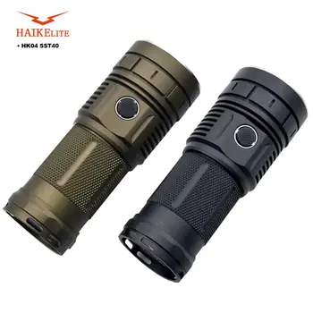 

Haikelite Super Bright Flashlight 13000LM HK04 4 XHP50.2 Anduril UI Waterproof Torch for Camping Lantern Lamp Spotlights IPX7