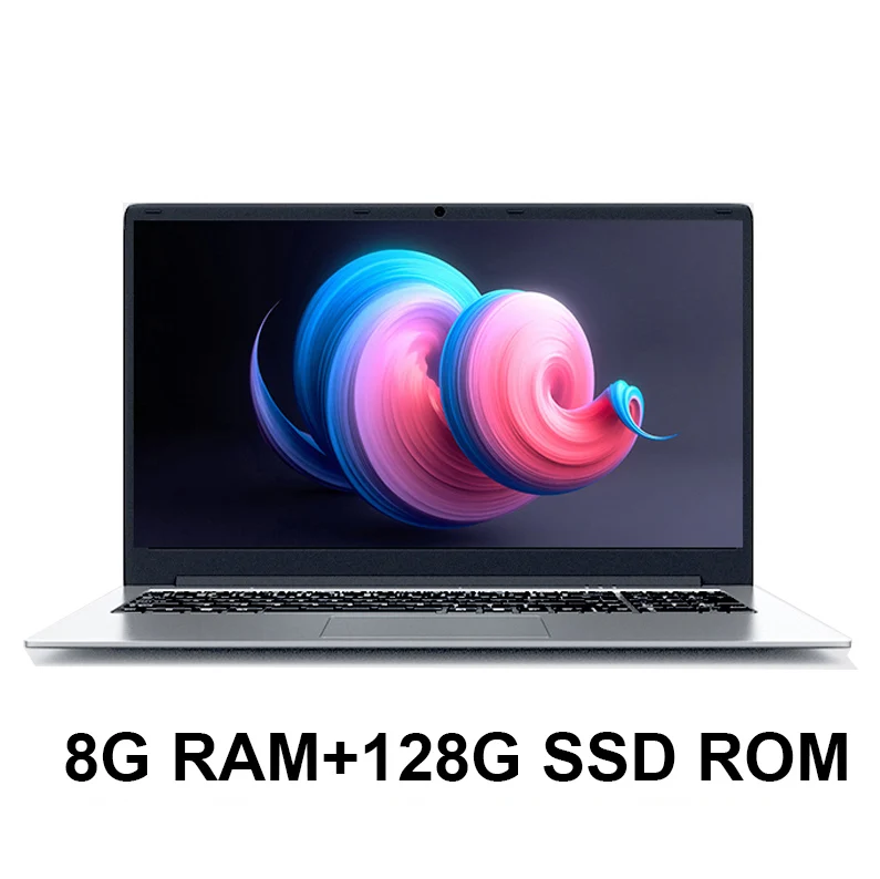 8G RAM 128G SSD 15,6 дюймовый ноутбук с 8 Гб ОЗУ 1 ТБ 512 ГБ 256 ГБ 128 Гб 64 Гб SSD rom Ноутбук компьютер intel четырехъядерный ультрабук нетбук для студентов - Цвет: 8G RAM 128G SSD