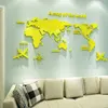 World Map Acrylic 3D Solid Crystal Bedroom Wall With Living Room Classroom Stickers Office Decoration Ideas ► Photo 2/6