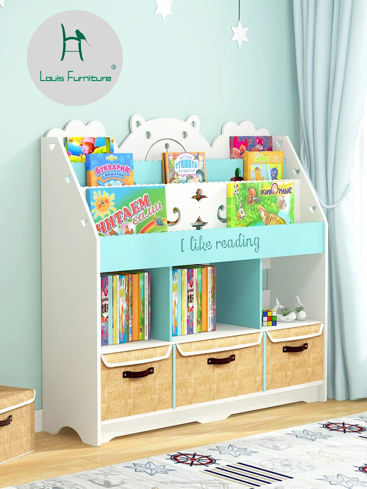 childrens bookcase with storage