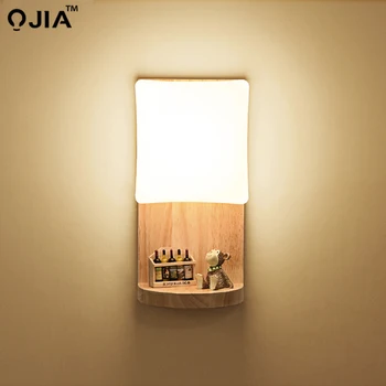 

Wall Lamps E27 Holder lamp for Bedside Lamps wooden Light Stair Lighting Home Decor 110V/220V Lighting fixture