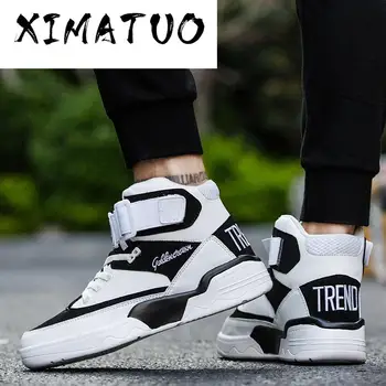 

Men High Top fashion Sneakers Men's Vulcanized Shoes Trend Comfortable Men Casual Shoes Outdoor Non-slip Shoes tenis masculino