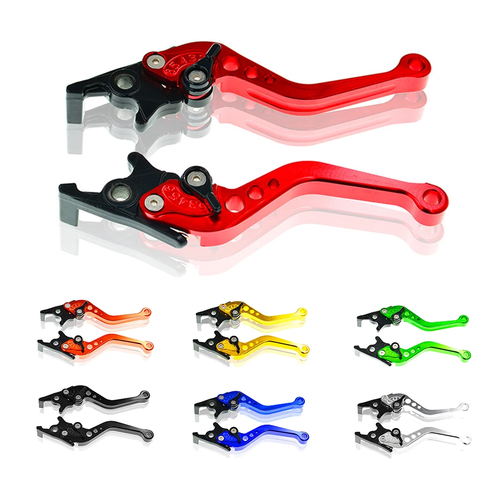 2PCS Aluminum Alloy CNC Motorcycle Brake Clutch Pump Hyfraulic Universal Brake Handle Master Cylinder Lever Moto