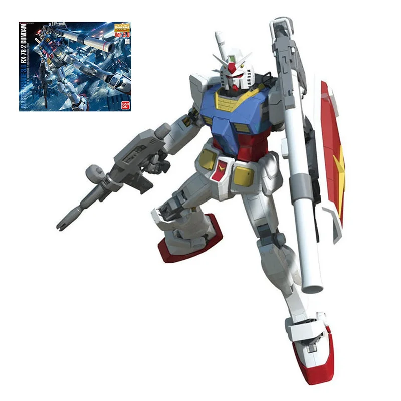 

BANDAI RX-78-2 Gundam MG 1/100 Mater Grade 3.0 Ver. Model Kids Assembled Toy Robot Anime Action Figures Collections Puzzle Gifts