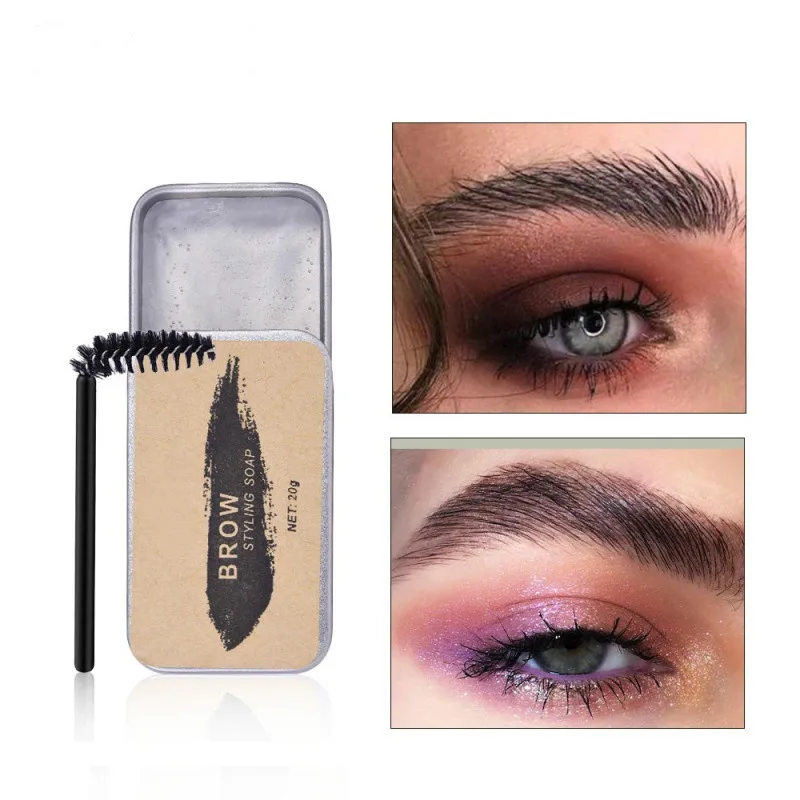 3D Nature Brows Makeup Balm Styling Brow Soap Kit Lasting Eyebrow Setting Gel Waterproof Eyebrow Tint Pomade Cosmetics