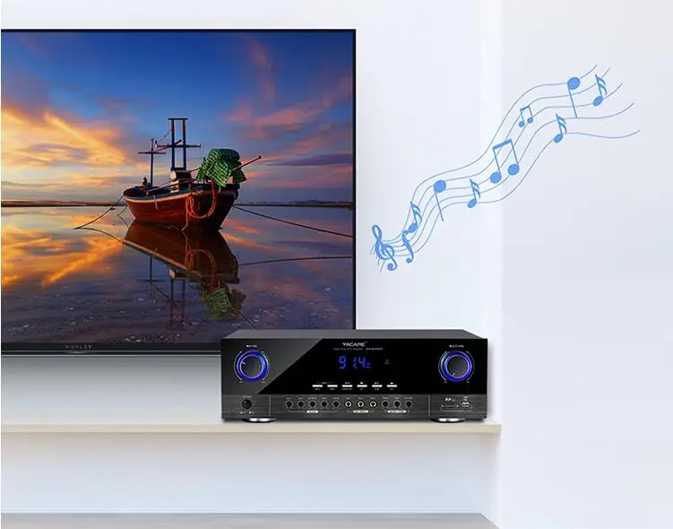KM-800II домашний Bluetooth 5,0 караоке домашний мощный усилитель мощности KTV аудио поддержка USB sd-карта