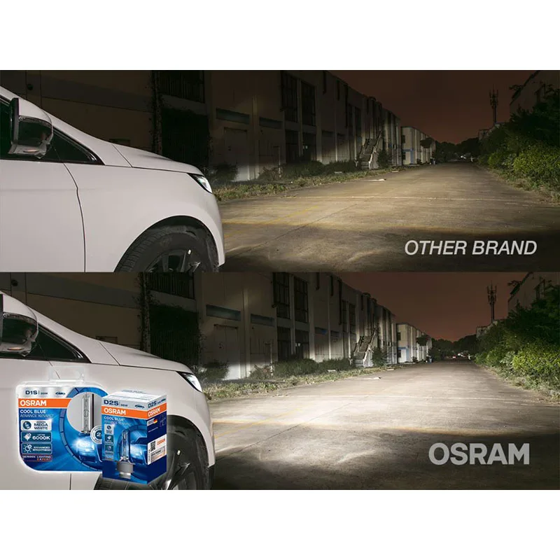 Osram D3s 66340cba Xenon Hid Cool Blue Advance 12v 35w 6000k Mega White Car Xenon  Headlight Light Auto Original Hi/lo Beam, 1x - Car Headlight Bulbs(xenon) -  AliExpress