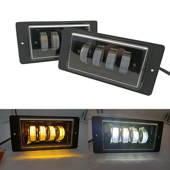 

1pair Waterproof 30W 3000K 6000K White Amber Led Fog Light Fog Passing Light For Lada 2110 -2117 Cars Front Fog Lamp