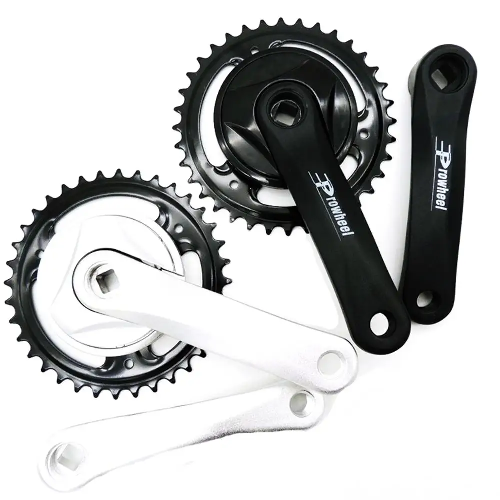 

Prowheel 36T 140mm kids' bikes single speed Aluminum alloy crankset rhombus hole chainwheel steel sprocket Electric Bike Parts
