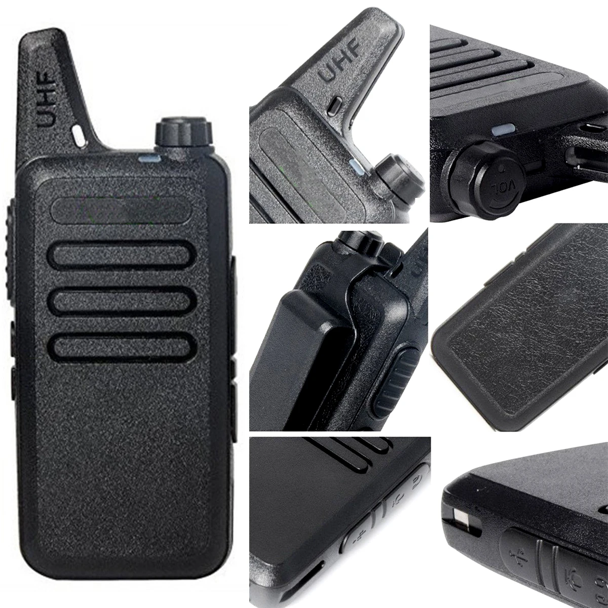 UHF 400-470MHz Walkie Talkie 5W Мощность 16 каналов Мини Портативный трансивер двухстороннее радио