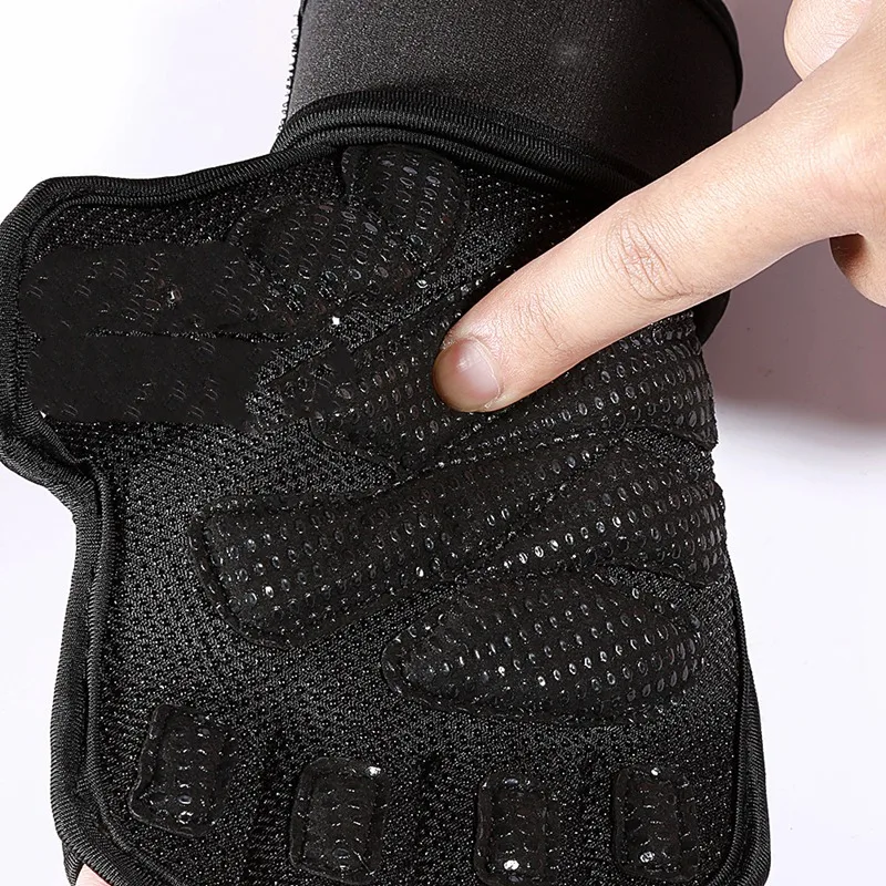 Полупальчиковые перчатки для спортзала перчатки для занятий фитнесом защита для ладоней с ремешком на запястье поддержка перекрестной