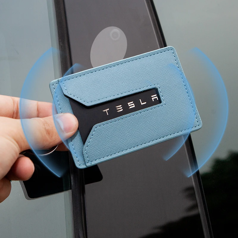 Чехол из искусственной кожи для автомобильного ключа Tesla Model 3 2017-2021 чехол карт