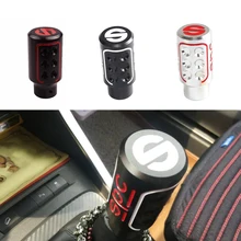 Авто вручную Aluninum Головка рычага переключения передач Универсальный Автомобильный интерьер P части автомобиля переключения передач металла переключения передач гоночный крутой