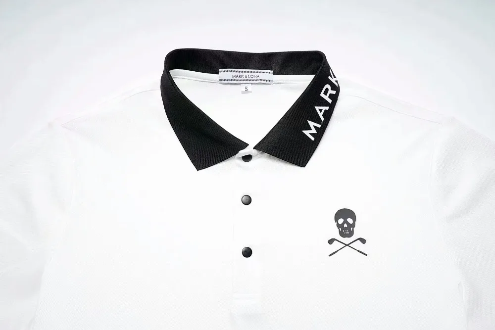 Новая мужская метка с черепом LONA Golf футболки быстросохнущая дышащая одежда с длинным рукавом Спортивные футболки для гольфа