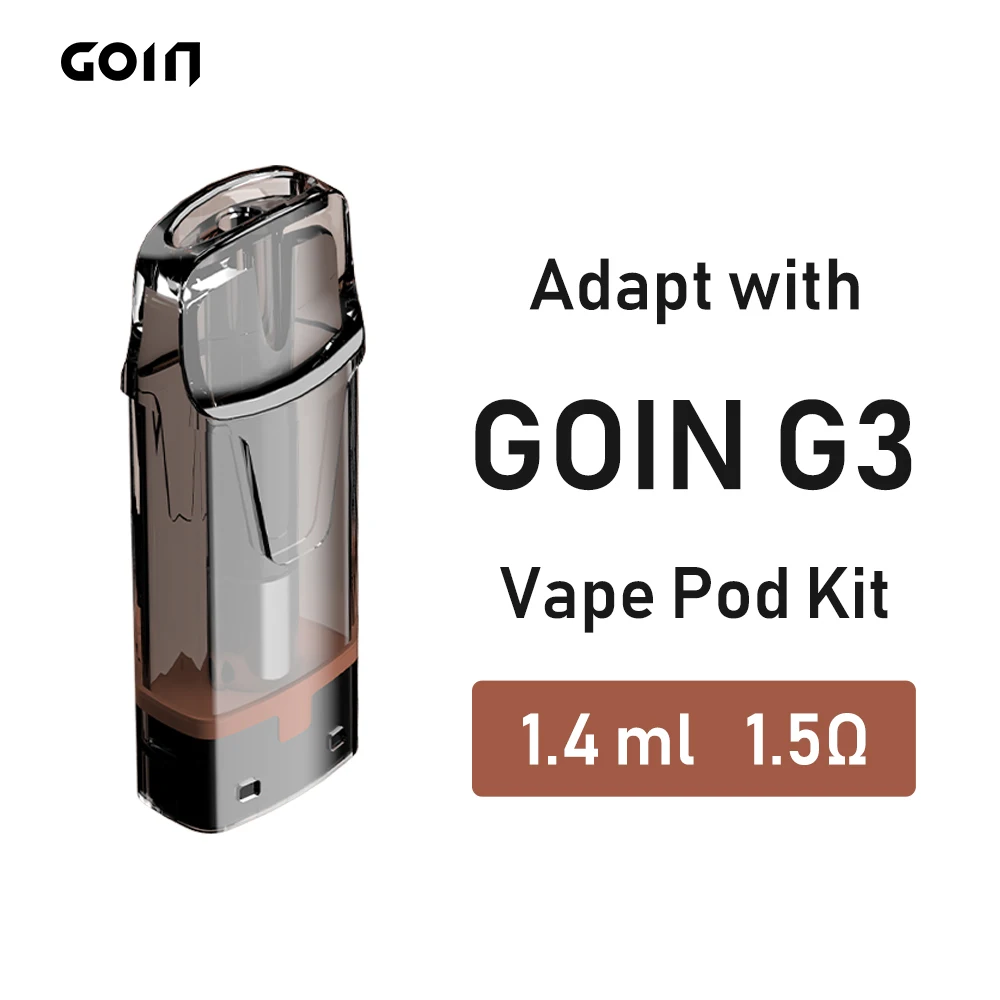 GOIN-cartucho de cigarrillo electrónico desechable para vaporizador de aceite CBD, Kit con atomizador de cerámica de panal