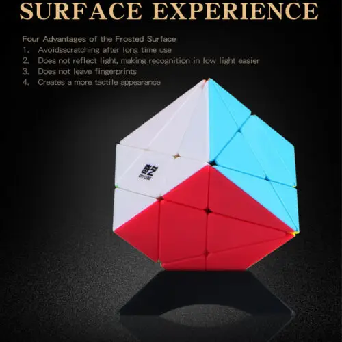 

Qiyi AXIS Cube Speed Contest Magic Cube Twist Puzzle Education Toys Stickerless Black Original Box Colorful