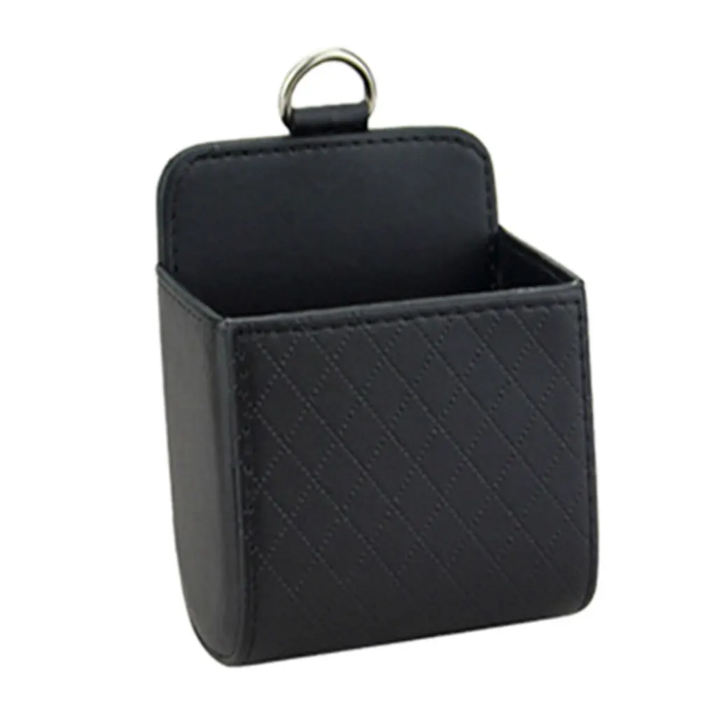 Авто Air вентиляционное устройство Коробка PU Кожаный Автомобильный мобильный телефон Ключи сумка для хранения автомобильный подвесной карман