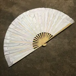 Оригинальный Han Dance классический танцевальный бумажный вентилятор, студенческий танцевальный реквизит, белый вентилятор Тай Чи Кунг-фу