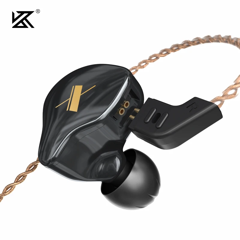 Kz Edx Oortelefoon 1 Dynamic Hifi Bass Oordopjes In Ear Monitor Hoofdtelefoon Sport Noise Cancelling Headset