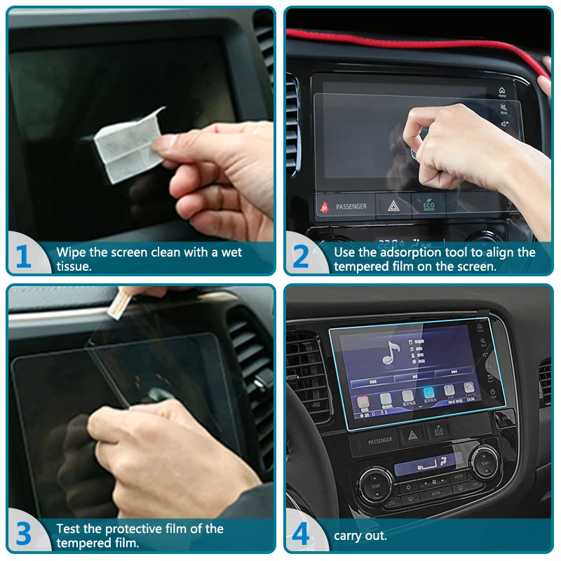 Автомобильный gps навигационный экран Защитная пленка для mitsubishi outlander- Закаленное стекло протектор экрана