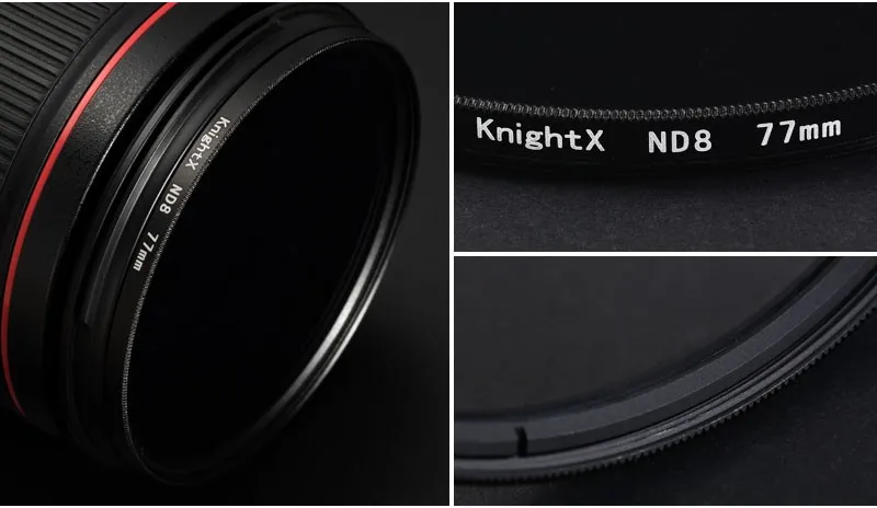 Knightx град ND2 ND Камера объектив фильтр для Canon/Nikon/Pentax/Olympus filtro densidade NEUTRA переменной зонтик densidad NEUTRA