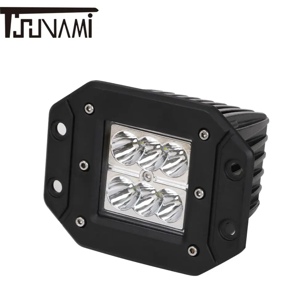 18W Offroad LED Light Bar Spot Beam Spotlight 9-32V DC For Jeep ATV UAZ SUV 4WD 4x4 Truck Tractor LED Work Light