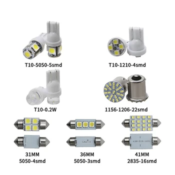 

Hot sale 14Pcs LED Interior Package Kit For T10 36mm Map Dome License Plate Lights