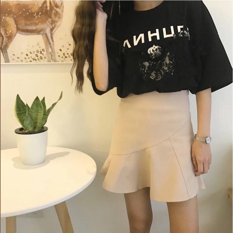 Новая мода женские юбки в стиле casual однотонные вечерние юбка Для женщин плиссированная юбка вечерние пляжная Летняя женская юбка в виде хвоста русалки