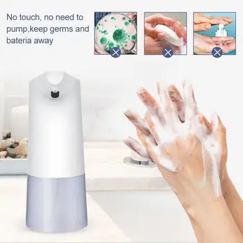 

Automatic Foam Soap Dispenser Touchless Foaming 350ML Capacity Infrared Motion Sensor Hands-Free Soap Pump for Bathroom Kitchen