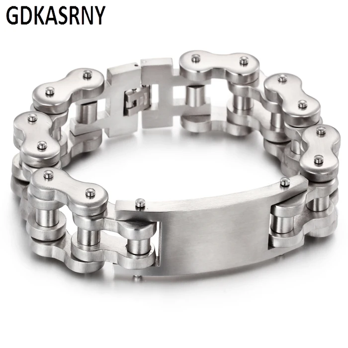 Мужской браслет, серебряный, подлинный, нержавеющая сталь, модный, панк, ювелирное изделие, Рождественская распродажа, голограмма, браслеты, подарок, горячая Распродажа