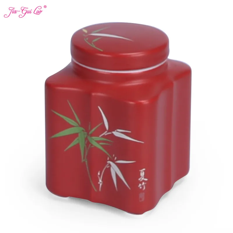 JIA-GUI LUO 7 см* 10 см керамическая коробка для чая, банки для хранения сухофруктов, герметичные бутылки, аксессуары для чая, коллекция пуэр, подарок D038